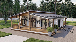 Каркасный дом 10м х 12м