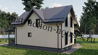 Каркасный дом 7.5м х 12м, 134 м²