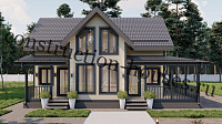 Каркасный дом 7.5м х 12м, 134 м²